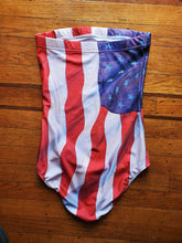 Load image into Gallery viewer, USA Flag Strapless Swimsuit
