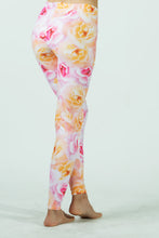Load image into Gallery viewer, Pink and Yellow Roses Leggings
