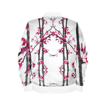 Load image into Gallery viewer, Women's Bomber Jacket - Cherry Tree Blossoms
