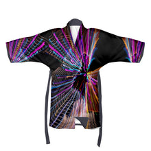 Load image into Gallery viewer, Neon Lights "Light Painting" Kimono/Wedding Robe
