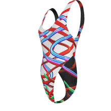 Load image into Gallery viewer, Columbus Street Lights All-Over Print Women's One-piece Swimsuit | Double-sides Printed
