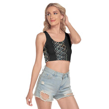 Load image into Gallery viewer, All-Over Print Women's Sport Crop Tank Top - Light Painting Number One
