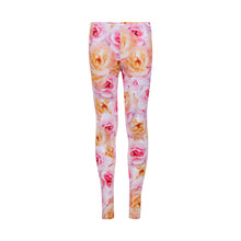 Load image into Gallery viewer, Pink and Yellow Roses Leggings
