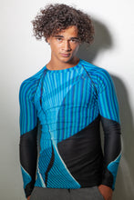 Load image into Gallery viewer, Men's Rash Guard Shirt - Driving the Bridge Number One
