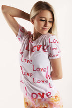 Load image into Gallery viewer, Love Open Neon Sign Light Painting Women's All Over Print Shirt
