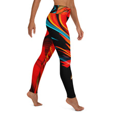 Load image into Gallery viewer, Cal Trans HQ Building Light Display Yoga Leggings
