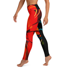 Load image into Gallery viewer, Cal Trans HQ Building Light Display Yoga Leggings
