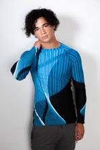 Load image into Gallery viewer, Men's Rash Guard Shirt - Driving the Bridge Number One
