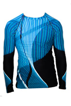Load image into Gallery viewer, Men's Rash Guard Shirt - Driving the Bridge Number One
