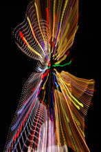 Load image into Gallery viewer, Neon Lights "Light Painting" Kimono/Wedding Robe
